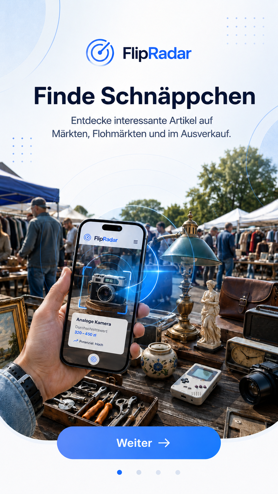 FlipRadar app preview