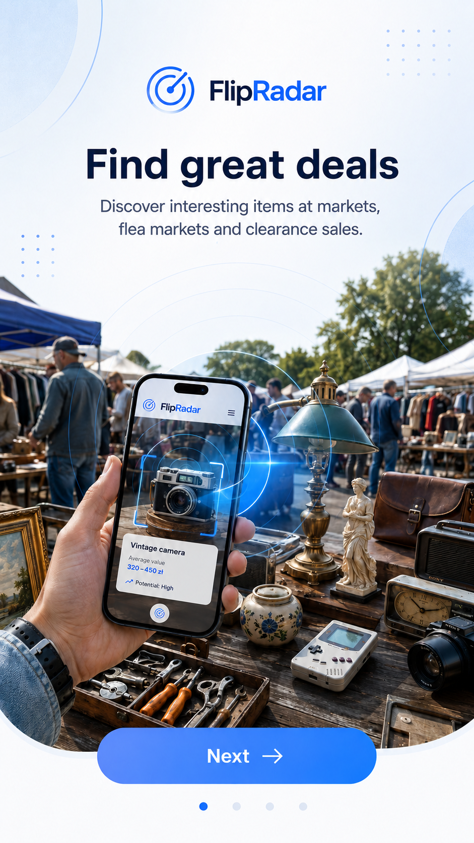 FlipRadar app preview