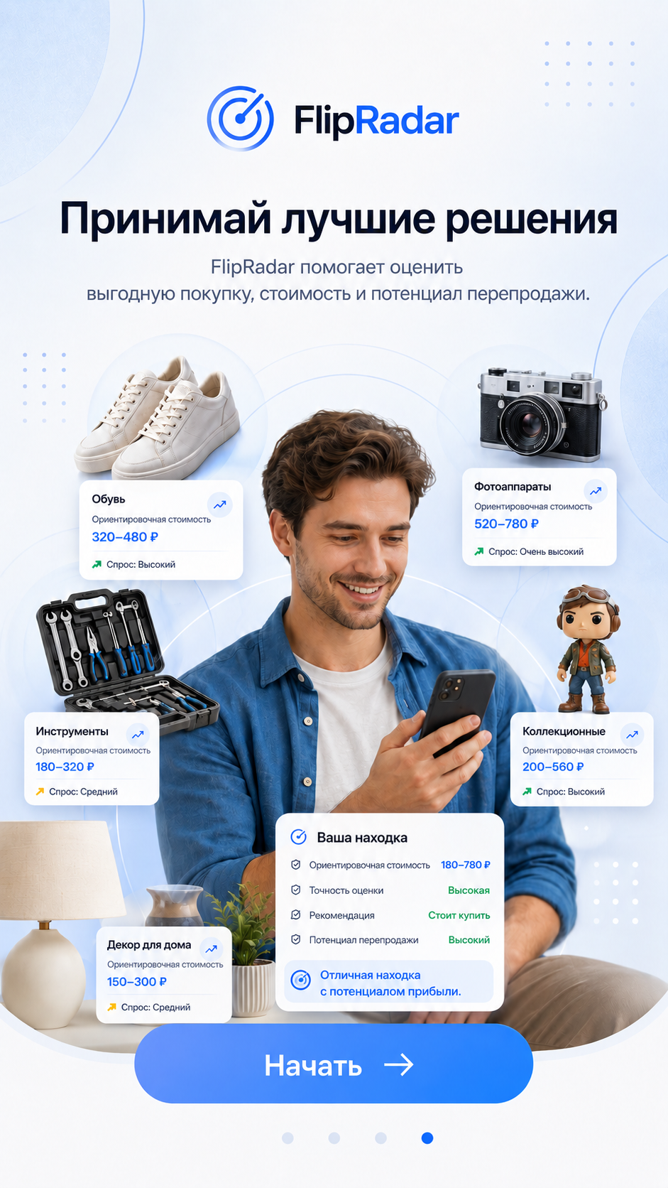Принимайте лучшие решения с FlipRadar